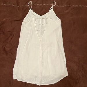 White mini dress